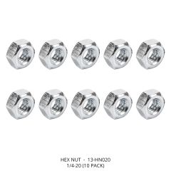 Hex Nut, 1/4-20 (10 pack)
