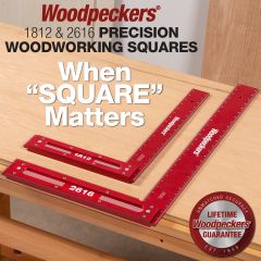 Woodpeckers 26” and 18” Precision Woodworking Squares