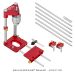 AUTO-LINE DRILL GUIDE DELUXE KIT - INCLUDES AUTO LINE DRILL GUIDE, 6 EXTENSION RODS, 2 FLIP STOPS AND WRENCH.