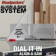 Align-A-Saw Gauge aligned to Align-A-Saw Plate
