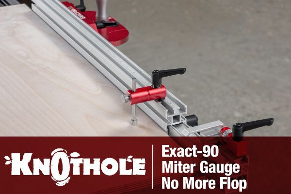 New Accessory for Exact-90 Miter Gauge: Flop Stop!
