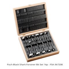 Fisch Black Shark Forstner Bit Set 16-piece