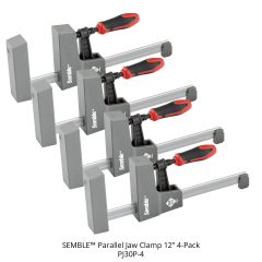 Semble MD Parallel Jaw Clamp 12" 4-Pack