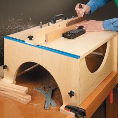 SN11330 Build your own Folding Router Table that maximizes your space and gives you mobility.
