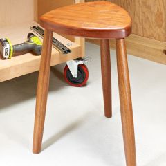 SN12224  This Handy Shop Stool puts you at a comfortable height and keeps your feet flat on the floor.
