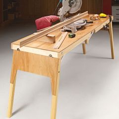 Woodsmith Multipurpose Folding Table Standard Plan & Premium Shop Drawings 