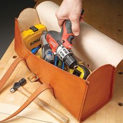Woodsmith Classic Leather Tool Bag Standard Plan & Premium Shop Drawings 