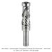 Ultra-Shear Solid Carbide Compression Pattern and Flush Trim Router Bit, 2+2 Flute, 1/2" Shank, 3/4" Diameter, 1-5/8" Cutting Lengh, 4" Overall Length