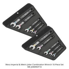 Wera Imperial & Metric Joker Combination Wrench 10-Piece Set 