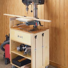 Woodsmith Drill Press Storage Cart XXXX Standard Plan – 8.5” x 11”