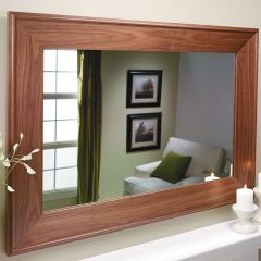 Woodsmith Walnut Mirror Frame Standard Plan & Premium Shop Drawings 